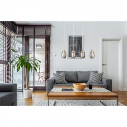 Cyclone - LED Smoky Mirrored Glass & Chrome 4 Light over Island Fitting Cyclone - LED Smoky Mirrored Glass & Chrome 4 Light over Island Fitting