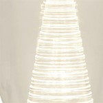 Cyclone - Chrome LED Table Lamp with Clear Glass