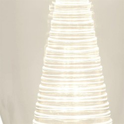 Cyclone - Chrome LED Table Lamp with Clear Glass