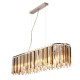 Kitchen Lights - Clarissa - Crystal with Chrome over Island Fitting Searchlight-9838-8CC - Clarissa - Crystal with Chrome over Island Fitting