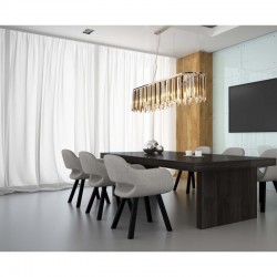 Clarissa - Crystal with Chrome over Island Fitting Clarissa - Crystal with Chrome over Island Fitting