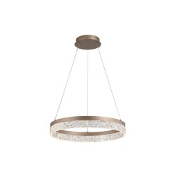 Madeleine - Latte LED Pendant with Clear Acrylic