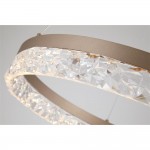 Madeleine - Latte LED Pendant with Clear Acrylic
