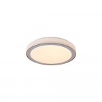 Galactic - White & Gold LED Flush with Crystal