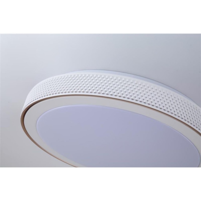 Searchlight-98800-40WH - Galactic - White & Gold LED Flush with Crystal