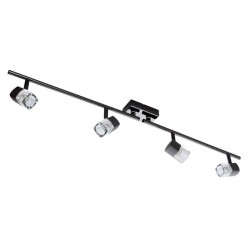 Blocs - Black Chrome 4 Spotlights with Clear Glasses Blocs - Black Chrome 4 Spotlights with Clear Glasses