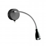 Flexy Wall - Black & Chrome Adjustable Wall Lamp Flexy Wall - Black & Chrome Adjustable Wall Lamp