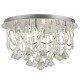 Searchlight-9986-6CC - Mela - Chrome 6 Light Flush with Crystal