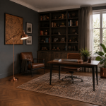 Macbeth - Antique Copper Floor Lamp