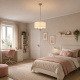 Searchlight-20891 - Knightsbridge - Satin Silver & White Fabric 3 Light Pendant