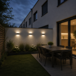 Maples - Black LED Wall Lamp with Frosted Diffuser IP44