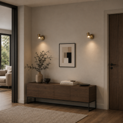 Rollo - Antique Brass LED Spotlight