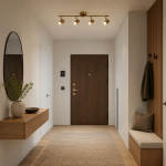Rollo - LED Antique Brass 4 Light Bar Spotlights