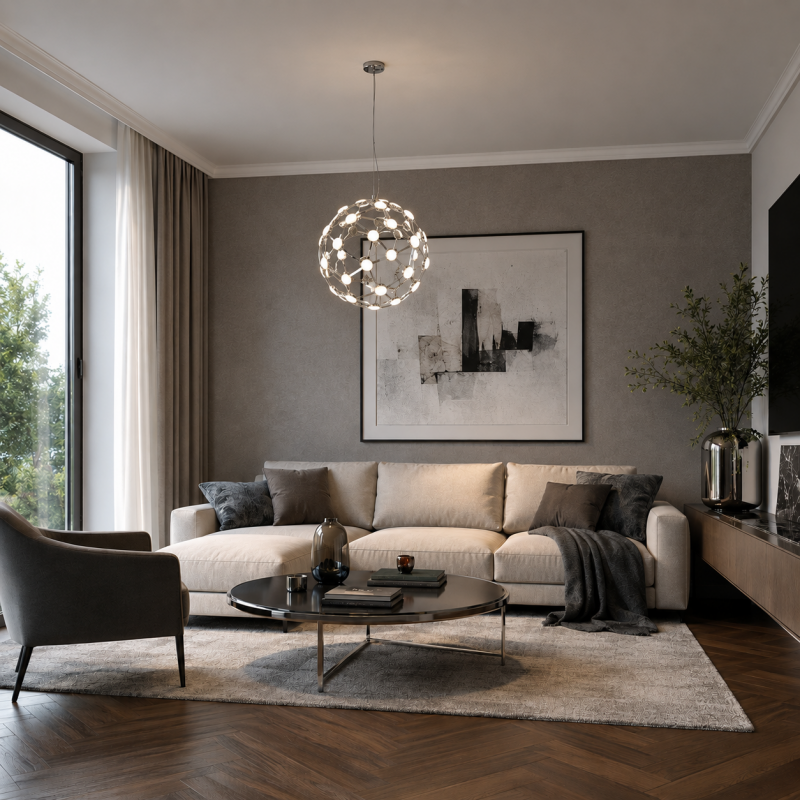 Searchlight-5128CC - Magic - Chrome LED Pendant