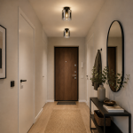 Sweden - Matt Black Flush with Smoked Ombre Glass