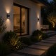 Searchlight-1002-2GY - Sheffield - Outdoor Dark Grey 2 Light Wall Lamp