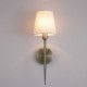 Searchlight-4786-1AB-WH-C - Knightsbridge 2 - Antique Brass Wall Lamp with White Shade