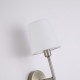 Searchlight-4786-1AB-WH-C - Knightsbridge 2 - Antique Brass Wall Lamp with White Shade