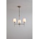 Searchlight-4786-3AB-WH - Knightsbridge 2 - Antique Brass 3 Light Centre Fitting with White Shade