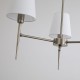 Searchlight-4786-3AB-WH - Knightsbridge 2 - Antique Brass 3 Light Centre Fitting with White Shade