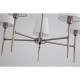 Searchlight-4786-5AB-WH - Knightsbridge 2 - Antique Brass 5 Light Centre Fitting with White Shade