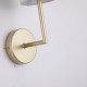 Searchlight-4787-1SB-CR - Knightsbridge 3 - Satin Brass Wall Lamp with Cream Shade
