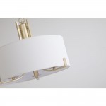 Knightsbridge 3 - Satin Brass 3 Light Pendant with Cream Shade