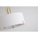 Searchlight-4788-3SB-CR - Knightsbridge 3 - Satin Brass 3 Light Pendant with Cream Shade