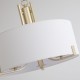 Searchlight-4788-3SB-CR - Knightsbridge 3 - Satin Brass 3 Light Pendant with Cream Shade