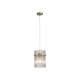 Searchlight-55620CP - Swizzle - Matt Gold Pendant with Champagne Rods