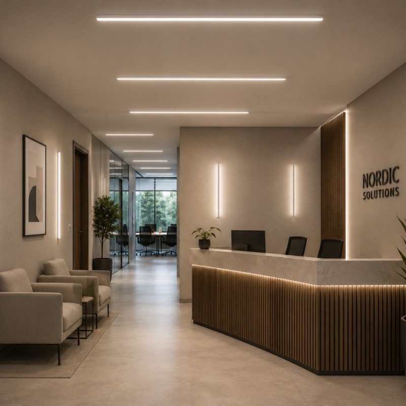 Architectural Lighting-65660 - Rush - White LED Linear Fitting 1.2m