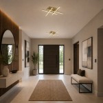 Matrix - Satin Gold LED Flush 19.3W