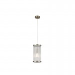 Nice 1 - Antique Brass Pendant with Clear Glass Rods Nice 1 - Antique Brass Pendant with Clear Glass Rods