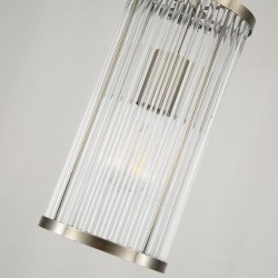 Nice 1 - Antique Brass Pendant with Clear Glass Rods Nice 1 - Antique Brass Pendant with Clear Glass Rods