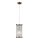 Searchlight-33267-1AB - Nice 1 - Antique Brass Pendant with Clear Glass Rods