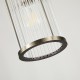 Searchlight-33267-1AB - Nice 1 - Antique Brass Pendant with Clear Glass Rods