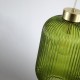 Searchlight-NIK-SP1-SB+01NIK-GR - Nikita - Satin Brass Pendant with Green Ribbed Glass ∅ 20 cm