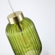 - Nikita - Satin Brass Pendant with Green Ribbed Glass ∅ 14 cm Searchlight-NIK-SP1-SB+02NIK-GR - Nikita - Satin Brass Pendant with Green Ribbed Glass ∅ 14 cm