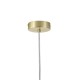 Ceiling Lights - Nikita - Satin Brass Pendant with Amber Ribbed Glass ∅ 14 cm Searchlight-NIK-SP1-SB+02NIK-AM - Nikita - Satin Brass Pendant with Amber Ribbed Glass ∅ 14 cm