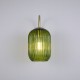 Searchlight-NIK-WB-SB+02NIK-GR - Nikita - Satin Brass Wall Lamp with Green Ribbed Glass