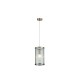 Ceiling Lights - Gatsby - Antique Brass Pendant with Ribbed Glass Searchlight-01GAT-AB - Gatsby - Antique Brass Pendant with Ribbed Glass