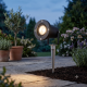 Searchlight-5001BK - Spikey - Outdoor Black & Clear Glass Spike Spots