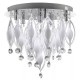Searchlight-2456-6CC - Spindle - Crystal & Chrome Remote 6 Light Ceiling Lamp