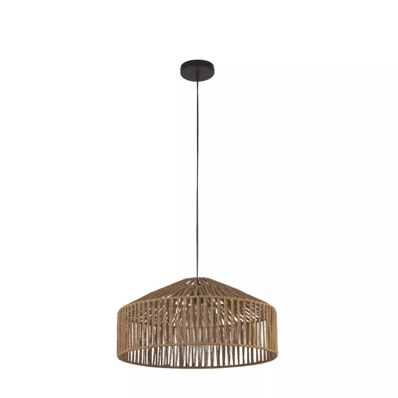 Ambience-67681 - Jute - Black Pendant with Natural Jute Shade