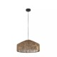 Ambience-67681 - Jute - Black Pendant with Natural Jute Shade