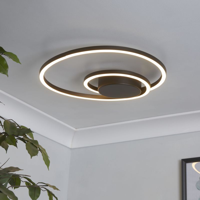 Prism-54899 - Helix - Black LED Flush