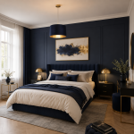 Larix - Shade Only - Navy Velvet Shade with Gold Inner Ø 40 cm