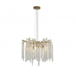 Willow - Matt Gold 5 Light Centre Fitting with Crystal Willow - Matt Gold 5 Light Centre Fitting with Crystal