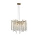 Prism-74283 - Willow - Matt Gold 5 Light Centre Fitting with Crystal