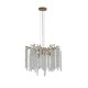 Prism-74283 - Willow - Matt Gold 5 Light Centre Fitting with Crystal